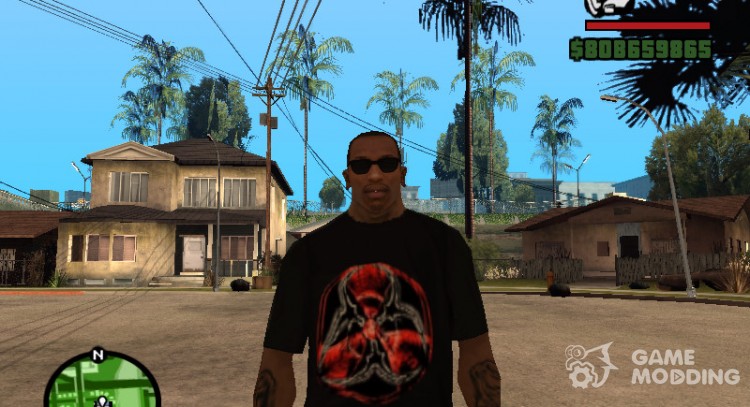 T-shirt with the logo of the game s.t.a.l.k.e.r. for GTA San Andreas