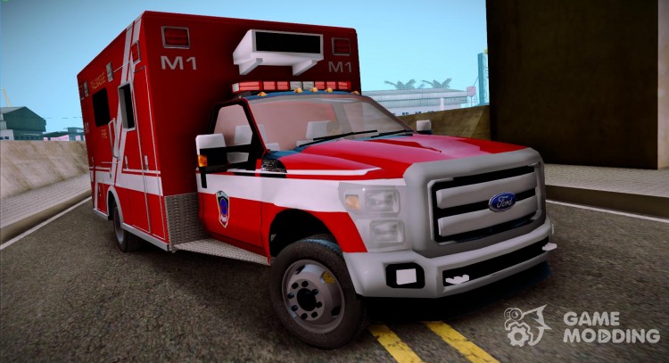 Ford F-350 Super Duty TFD Medic 1 for GTA San Andreas