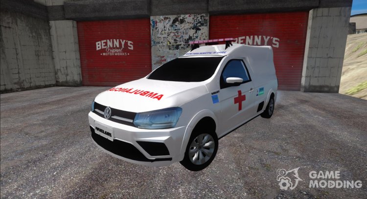 Volkswagen Saveiro G7 Robust RESGATE MG (Ambulance) para GTA San Andreas