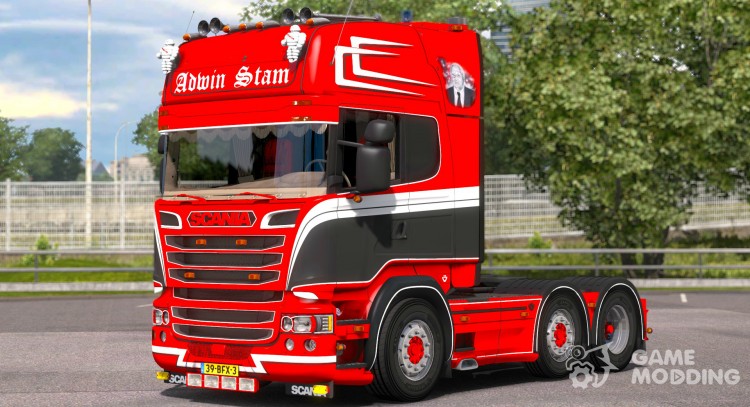 Scania R520 Adwin Stam para Euro Truck Simulator 2