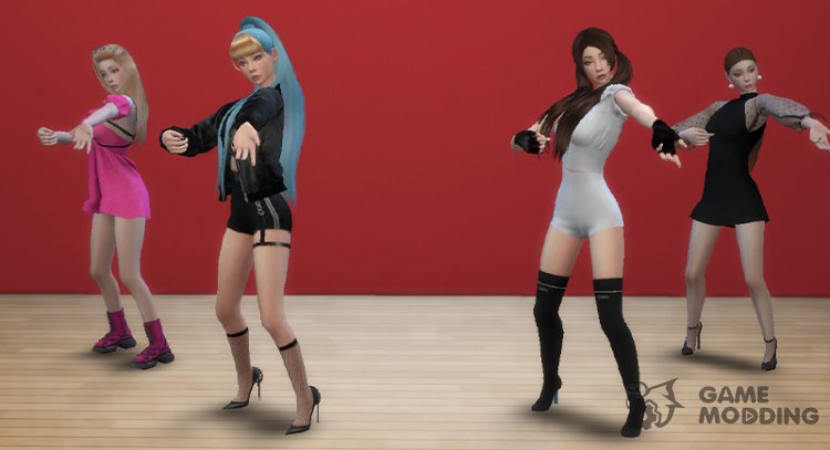 Black Pink Kill This Love Dance for Sims 4
