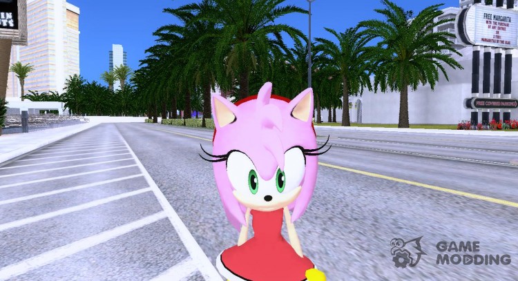 Amy Rose (from GTA Sonic IV Mod) для GTA San Andreas