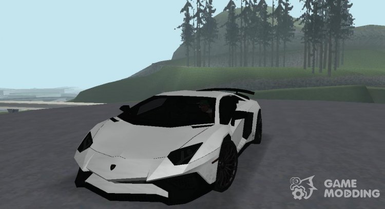 Lamborghini Aventador Lowpoly para GTA San Andreas