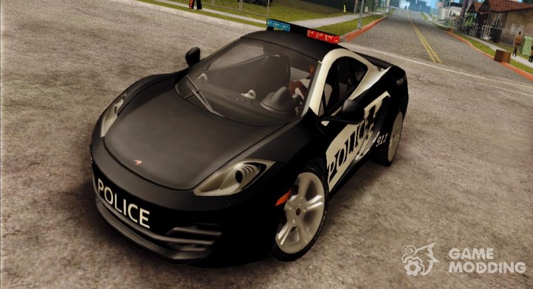 El McLaren MP4-12C Police Car para GTA San Andreas
