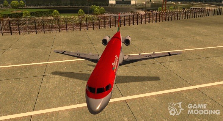 The Fokker-100 for GTA San Andreas