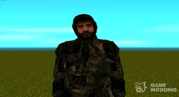 Miembro de Spectrum con chaqueta de cuero de S. T. A. L. K. E. R v. 1 para GTA San Andreas