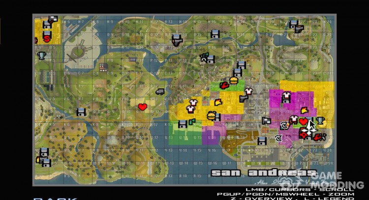 Map Mod v1.2 для GTA San Andreas