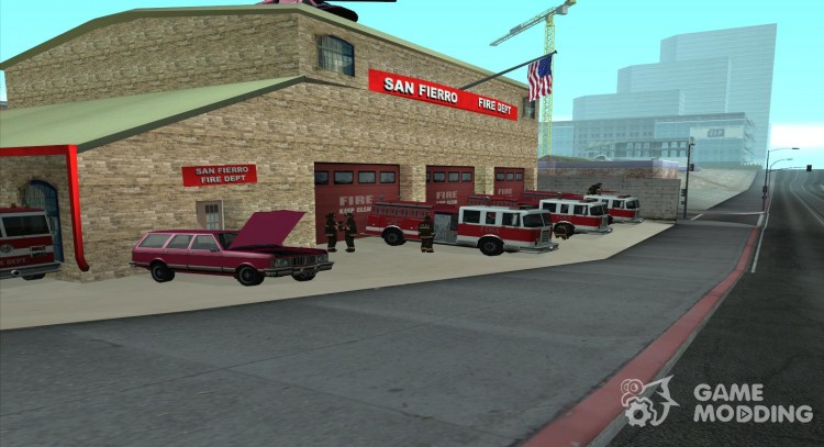 Revival fire station in San Fierro Final V 1.5 for GTA San Andreas
