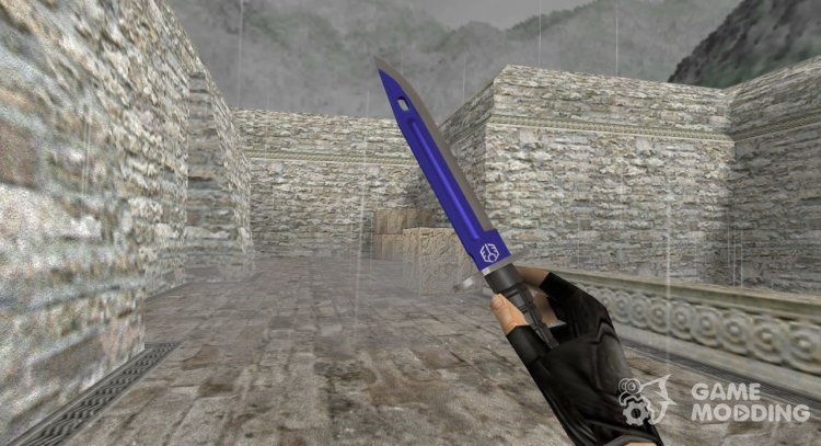 Bayonet Blue Automatic for Counter Strike 1.6