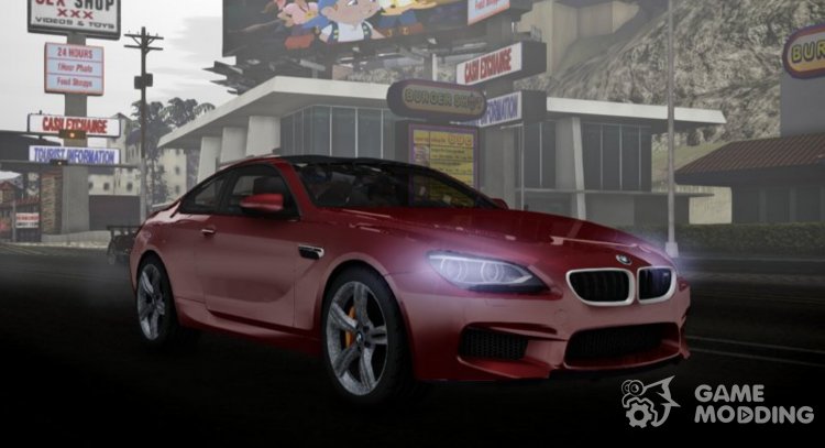Автомобиль BMW M6 купе 2012 для GTA San Andreas