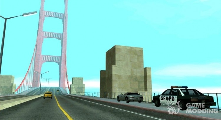 ГАИшник на мосту Гант для GTA San Andreas