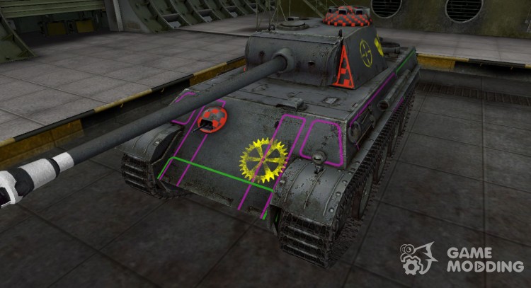 Контурные зоны пробития PzKpfw V Panther для World Of Tanks