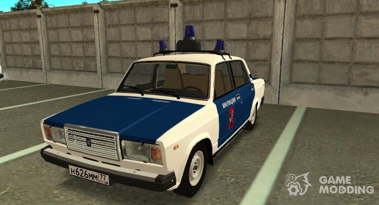 VAZ-2107 Police/traffic police for GTA San Andreas