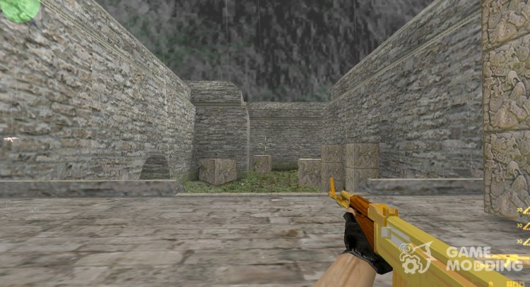 Золотой АК-47 для Counter Strike 1.6