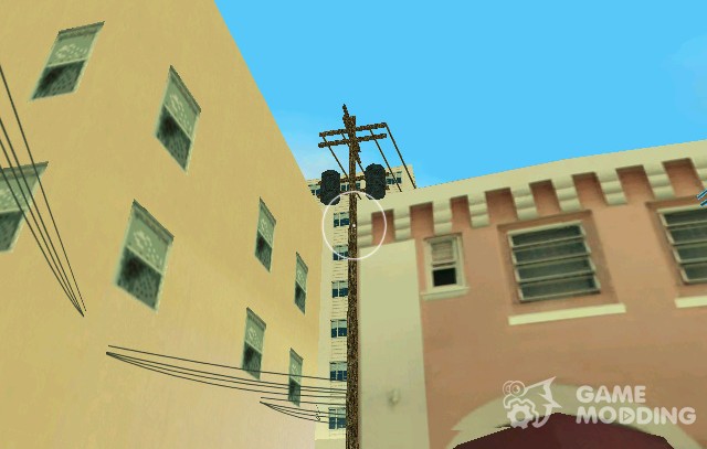 Новые текстуры телеграфных столбов для GTA Vice City