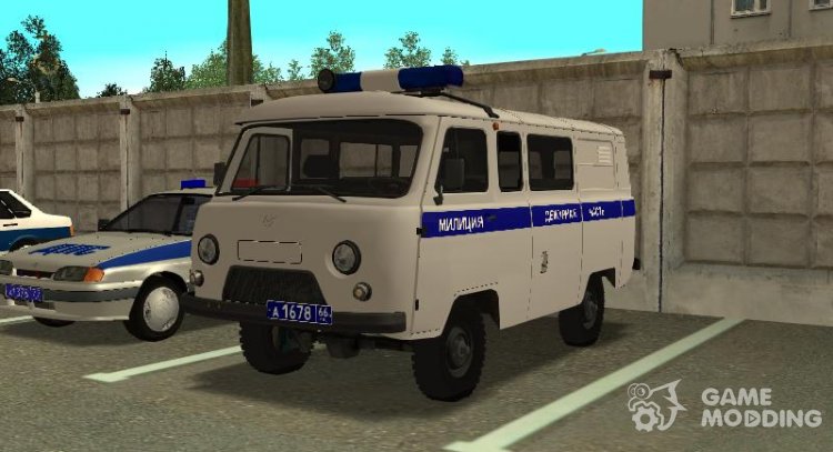 El uaz 3909 la Policía Дежурная parte de para GTA San Andreas