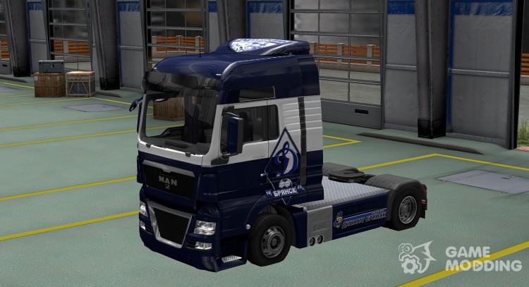 El skin de dinamo para MAN TGX para Euro Truck Simulator 2
