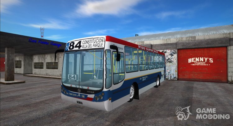 Agrale MT12 TodoBus Pompeya I - Линия 84 для GTA San Andreas