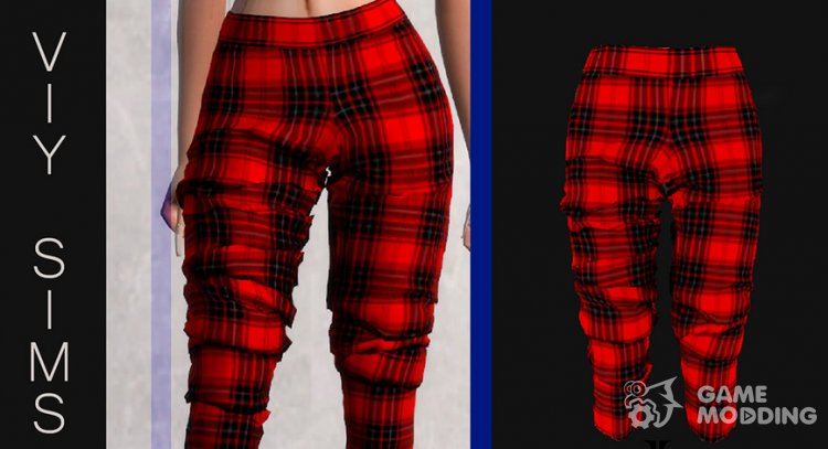Trousers I - VC для Sims 4