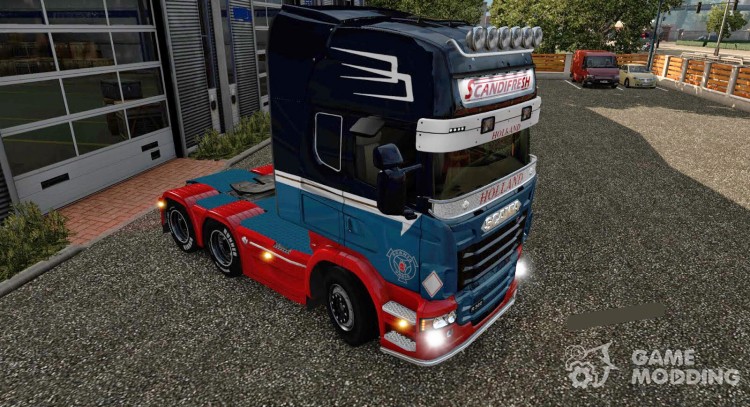 Skin Scandifresh para Scania RJL para Euro Truck Simulator 2