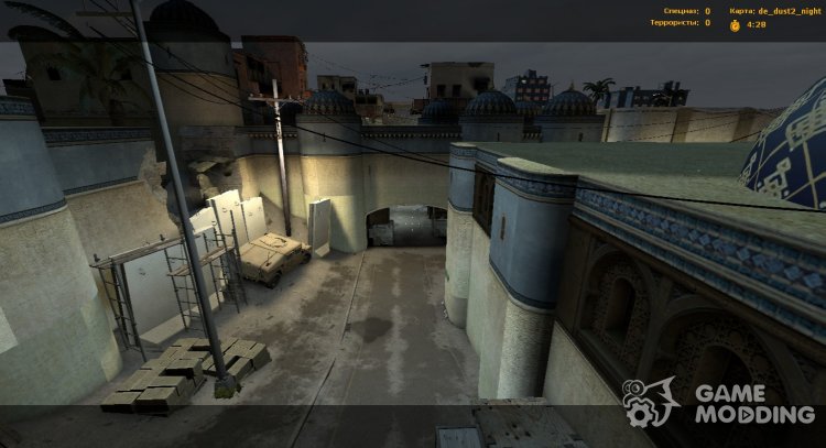 De Dust2 Nighg PORT CS:GO V88 для Counter-Strike Source