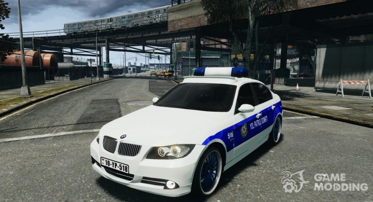 BMW 320i Police para GTA 4