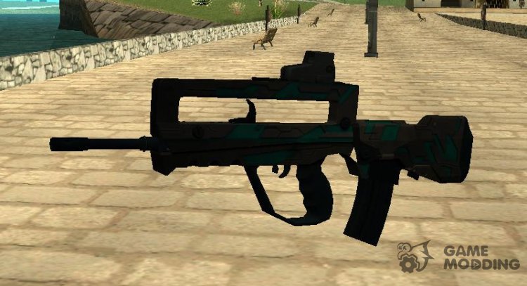 Famas G2 Commando Blaze for GTA San Andreas