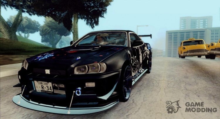 Nissan Skyline GT-R34-K-on Itasha for GTA San Andreas
