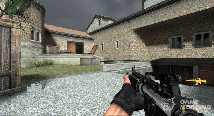 FiveNine M4A1 2ToneChrome v2beta для Counter-Strike Source
