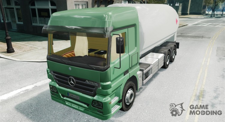 Mercedes Benz Actros Gas Tanker para GTA 4