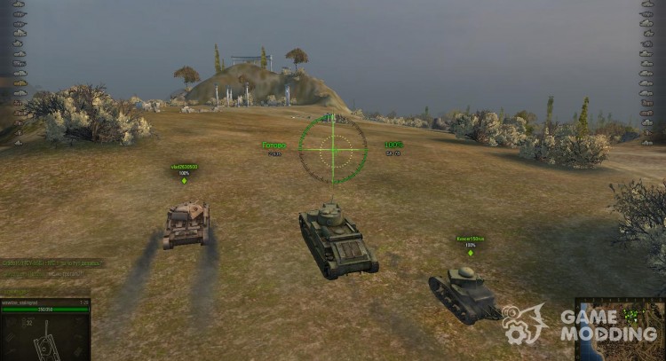Снайперский и Аркадный прицелы для World Of Tanks