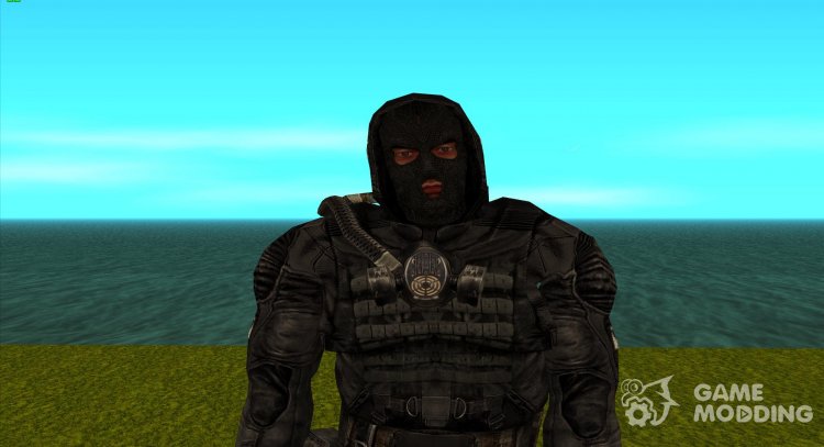 Член группировки Чёрный Ангел из S.T.A.L.K.E.R v.4 для GTA San Andreas