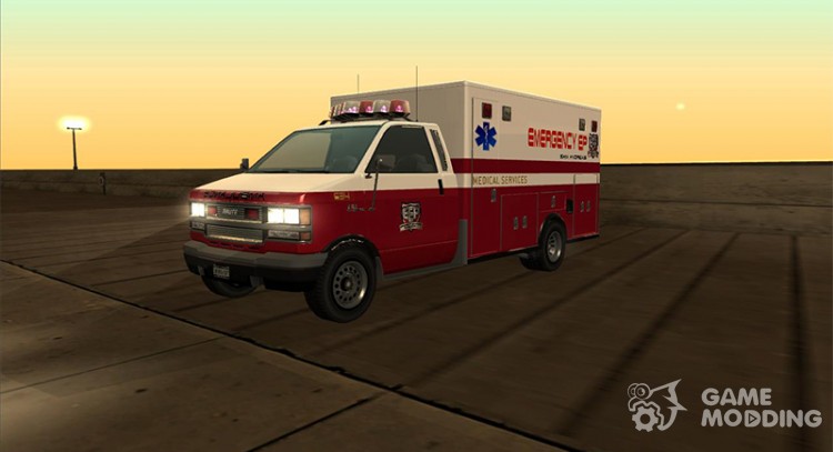 Ambulance Brute (GTA 4) for GTA San Andreas