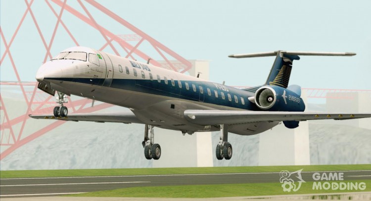 Embraer ERJ-145 Embraer House Livery (PT-ZJD) для GTA San Andreas