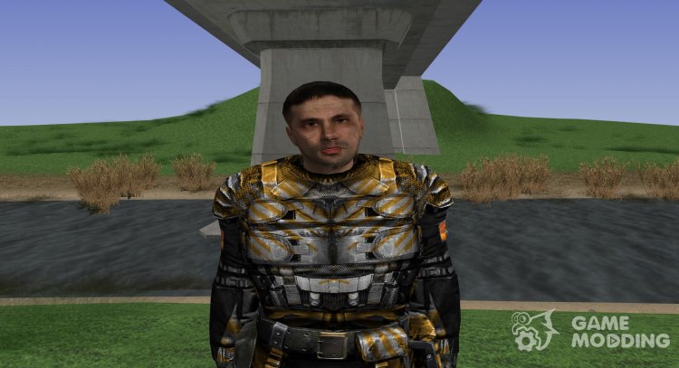 Miembro de la agrupación de Caos con un aspecto único de S. T. A. L. K. E. R v.1 para GTA San Andreas