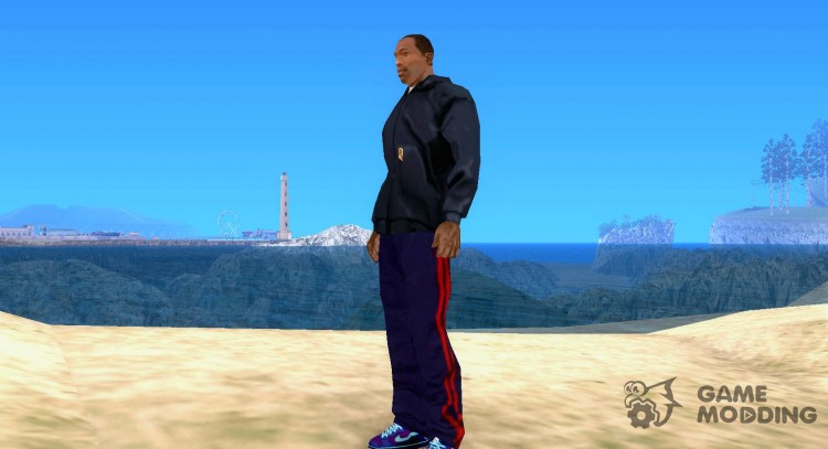 Nike Air Force Ones in Purple and Blue para GTA San Andreas