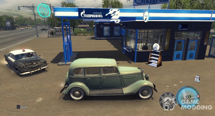 La nueva gasolinera GAZPROMNEFT para Mafia II
