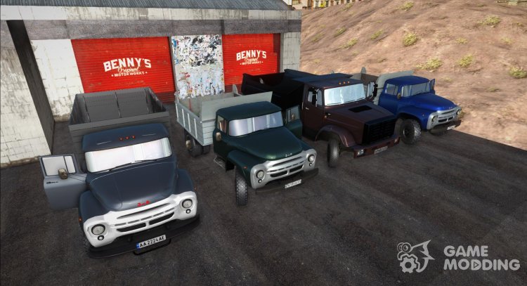 MMZ dump truck pack (4516, 4502, 554) for GTA San Andreas