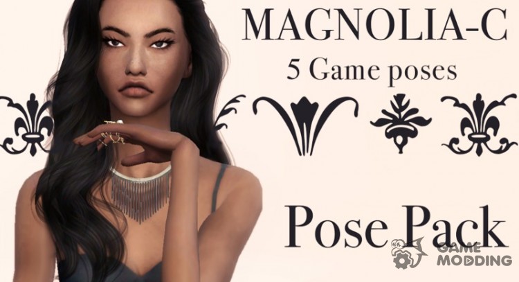 Magnolia pose pack for Sims 4