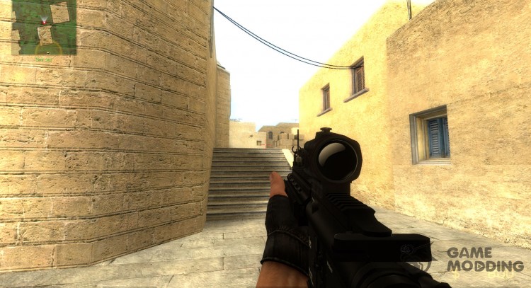 HK416 en animación cerebro colector para Counter-Strike Source