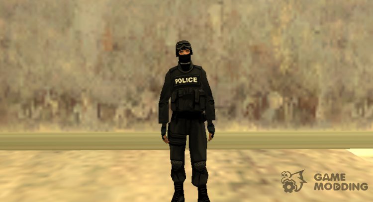 Black HD SWAT for GTA San Andreas