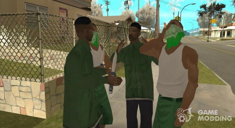 Еще три парня в банду Groove by NoxchoBoy для GTA San Andreas