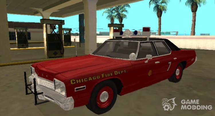 Dodge Monaco 1974 Chicago Fire Dept para GTA San Andreas