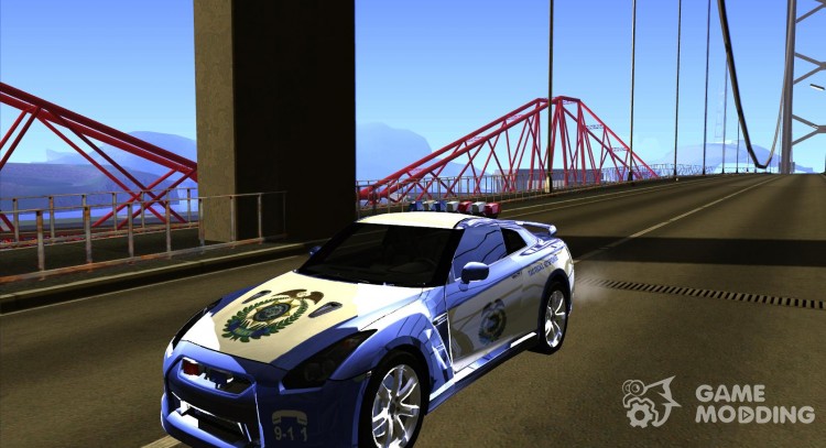 Nissan GTR35 Police Undercover для GTA San Andreas