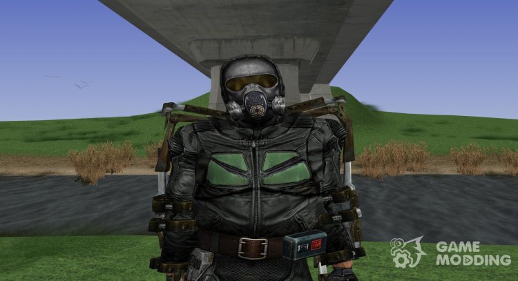 A member of the group Werewolves in a lightweight exoskeleton of S. T. A. L. K. E. R for GTA San Andreas