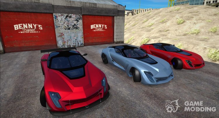 Pak Machinery Bertone Mantide para GTA San Andreas