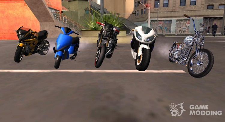 Новые мотоциклы для GTA San Andreas