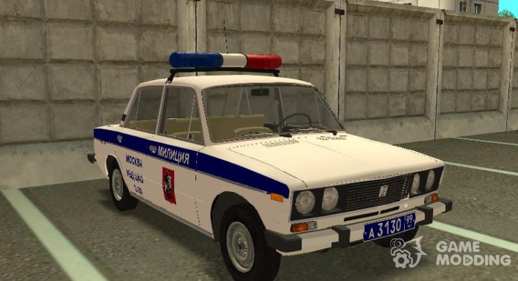 VAZ 2106 Police of Moscow for GTA San Andreas