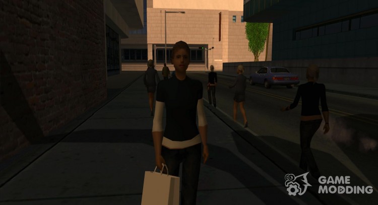 Pedy with bags and phones for GTA San Andreas