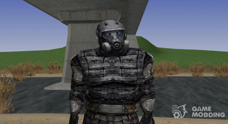 A member of the group alpha-dogs in the exoskeleton without servos of S. T. A. L. K. E. R. for GTA San Andreas